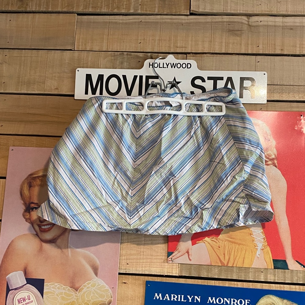 vintage striped mini skirt